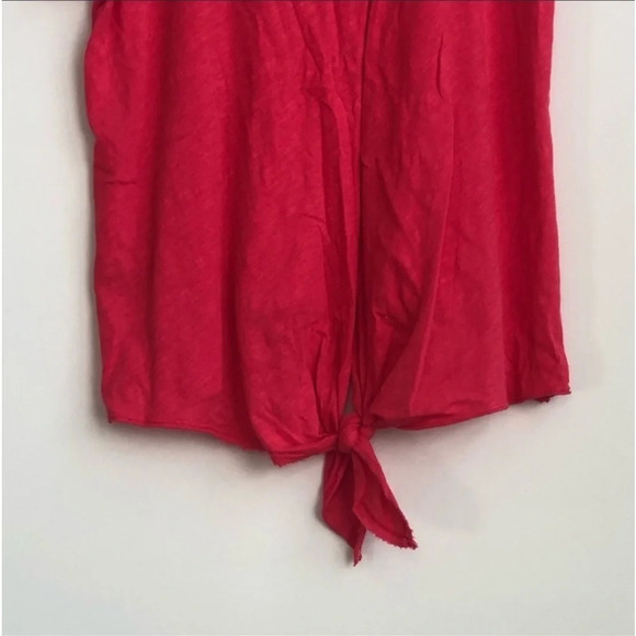 Sundry Staycation Tie Back Top Short Sleeve tee shirt size 2 knot loungewear - Picture 6 of 8